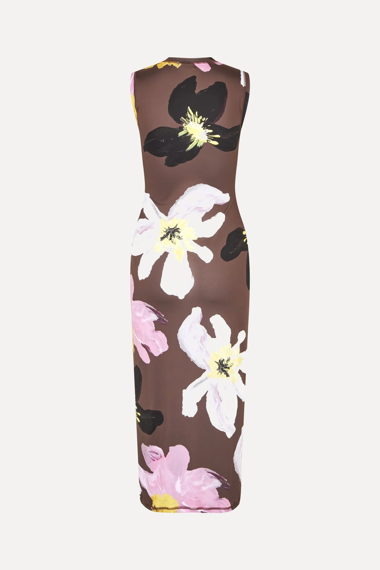 Elastic Tank Crewneck Dress - Wild Flowers