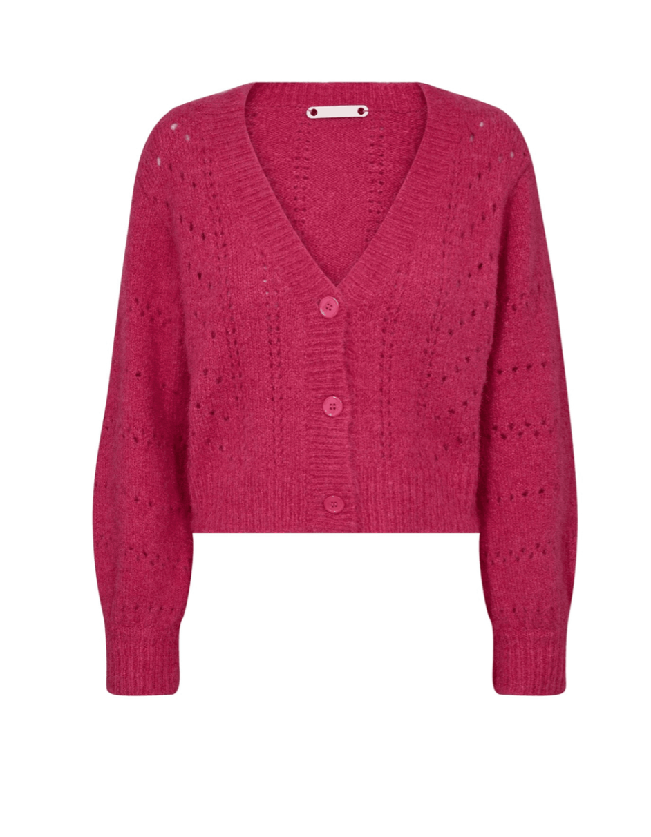 CoralieCC Pointelle Cardigan