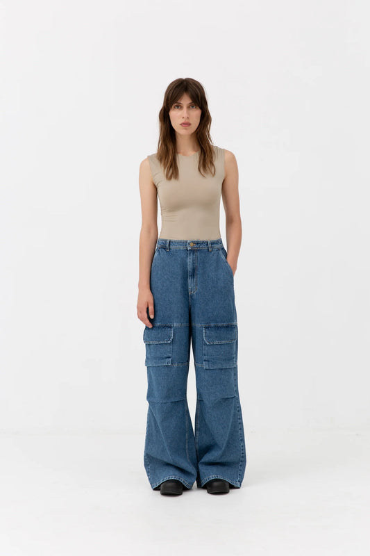 Classic Box Jeans - Vintage Blue